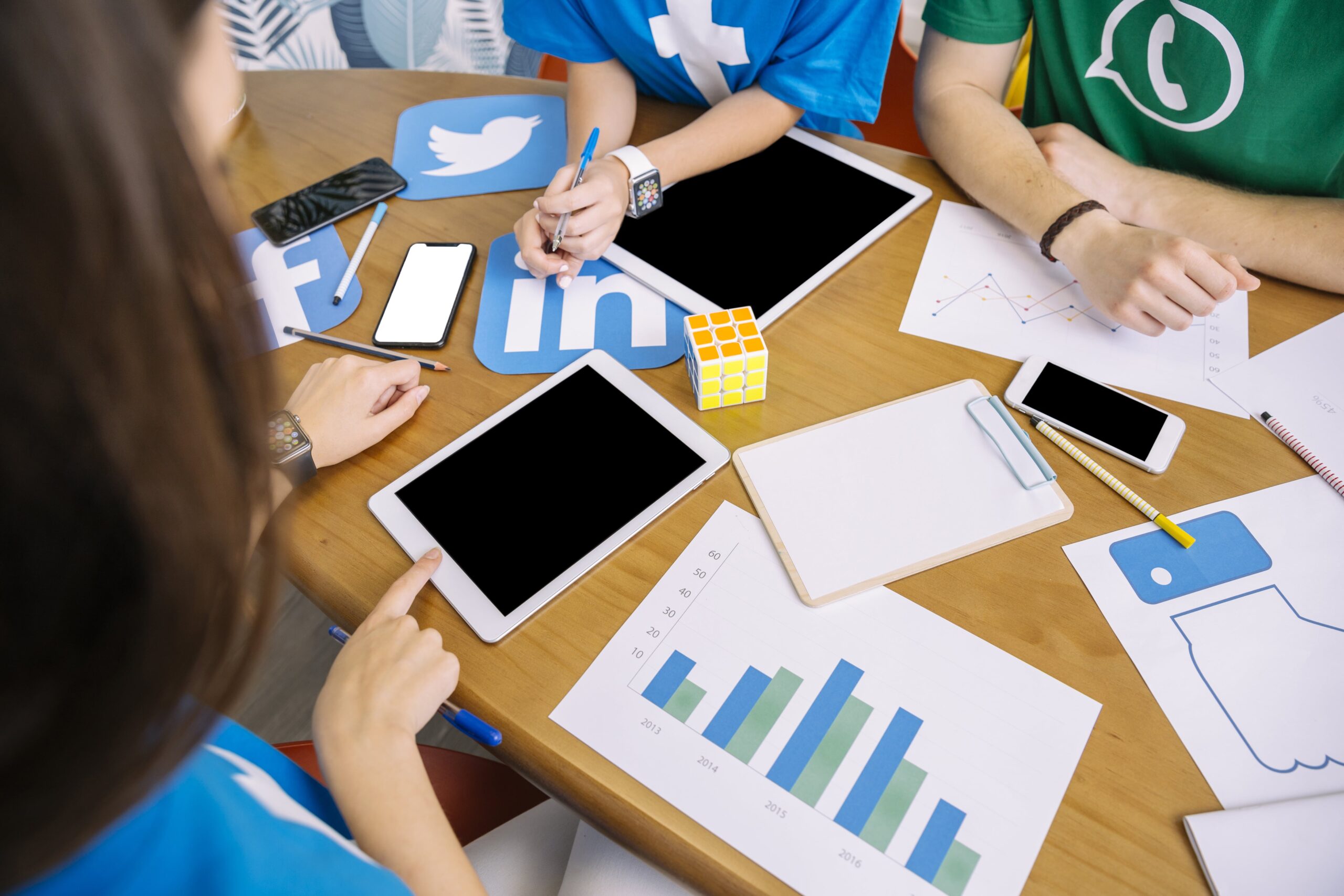overhead view skillful people using digital tablet workplace min scaled overhead view skillful people using digital tablet workplace min scaled